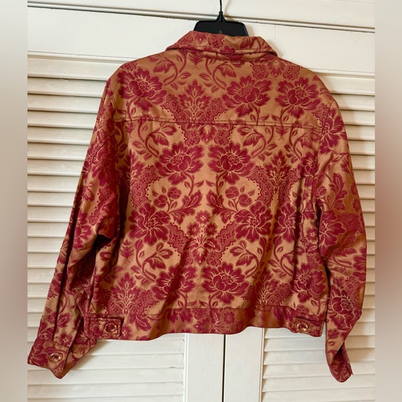 AUTUMN MOON COPPER & RUSSET JEAN JKT WITH APRICOT BUTTONS MINT CONDITION SZ M - Picture 2 of 8